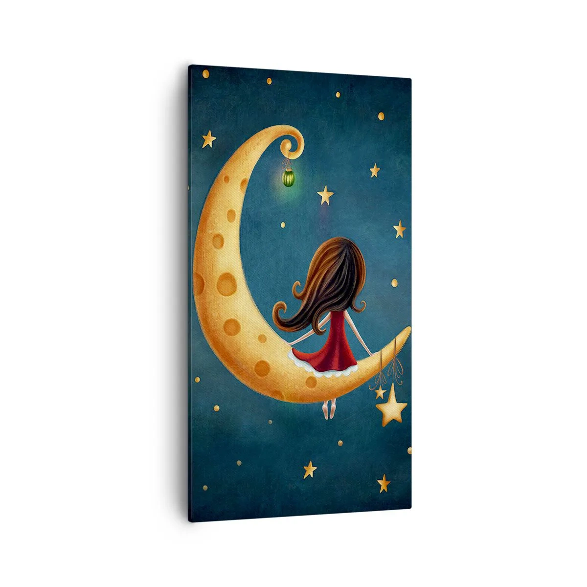 Lærredstryk - Billede på lærred - Der var engang... - 55x100 cm