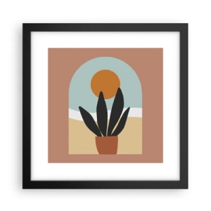 Plakat i sort ramme - Små glæder - 30x30 cm
