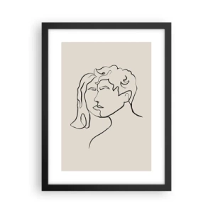 Plakat i sort ramme - Og enhed er blevet til - 30x40 cm