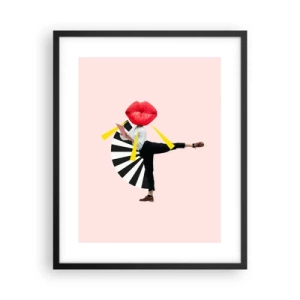 Plakat i sort ramme - Surrealistisk popkunst - 40x50 cm