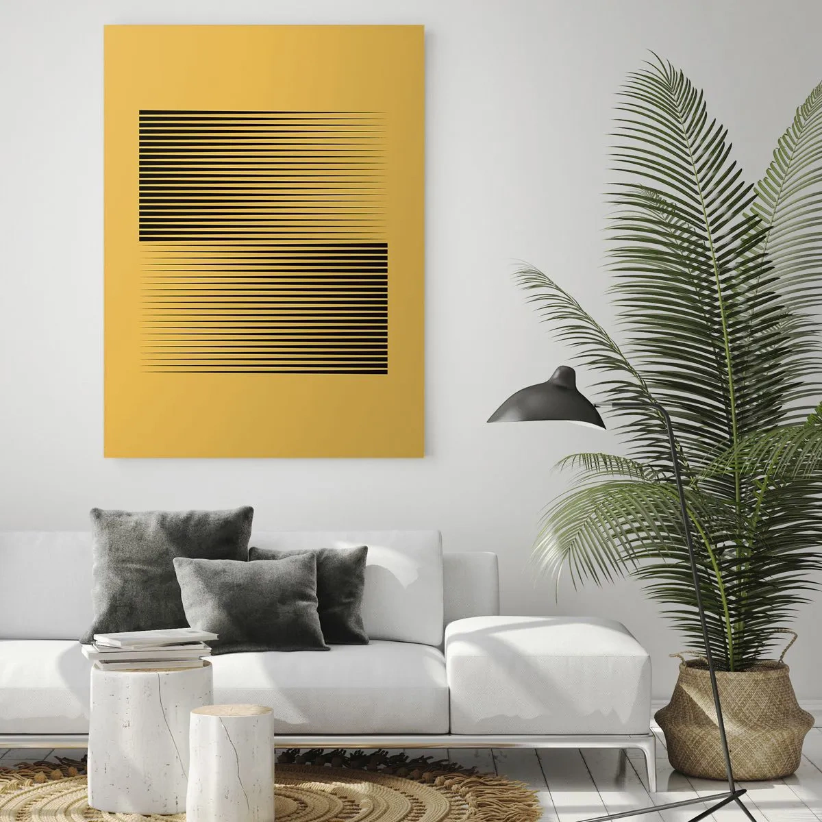 Billede på glas - Modsætningernes kvadrat - 50x70 cm