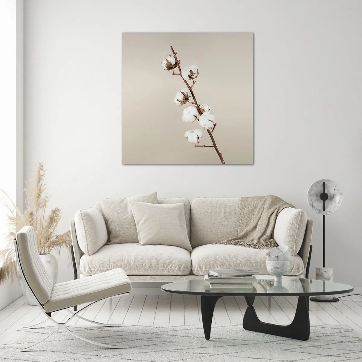 Billede på glas - Ved kilden til blødhed - 60x60 cm