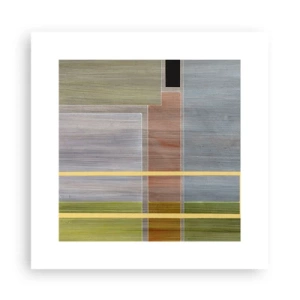 Plakat - Lige og rolig - 30x30 cm