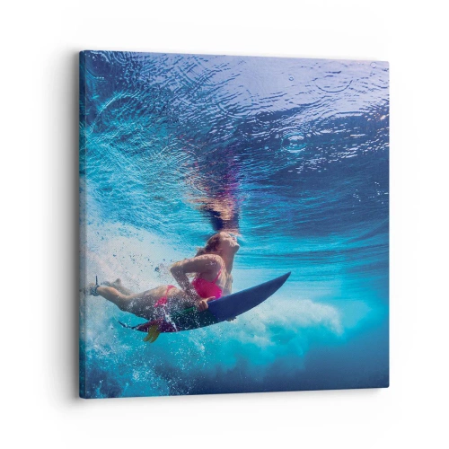 Lærredstryk - Billede på lærred - Dybden af glæde - 30x30 cm