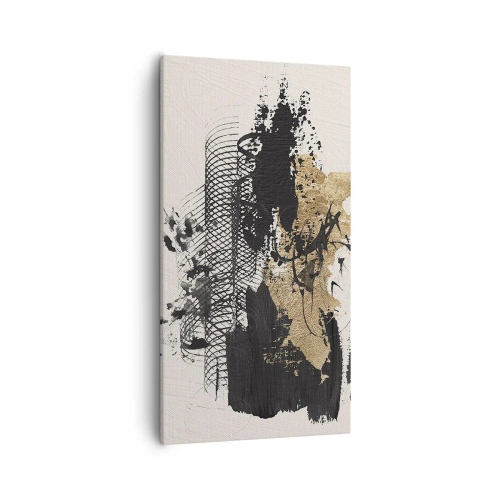 Lærredstryk - Billede på lærred - Komposition med lidenskab - 55x100 cm