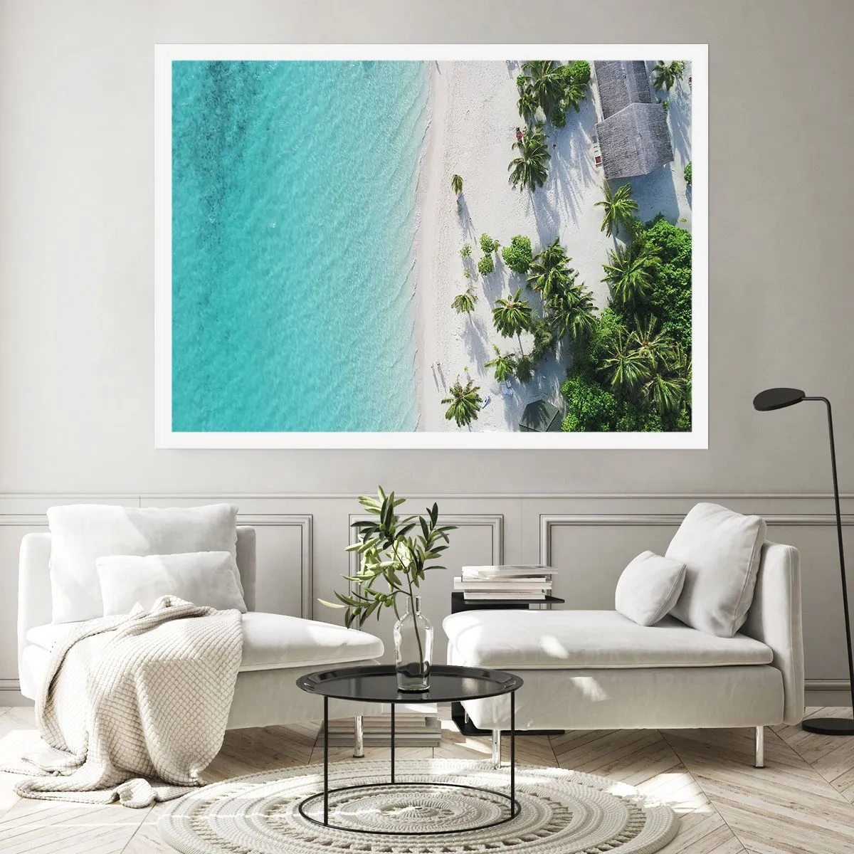 Plakat - Ferie i paradis - 100x70 cm
