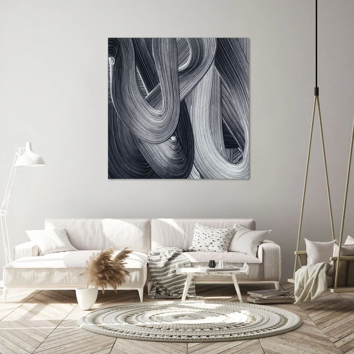 Lærredstryk - Billede på lærred - Virkelighedens flygtighed - 40x40 cm