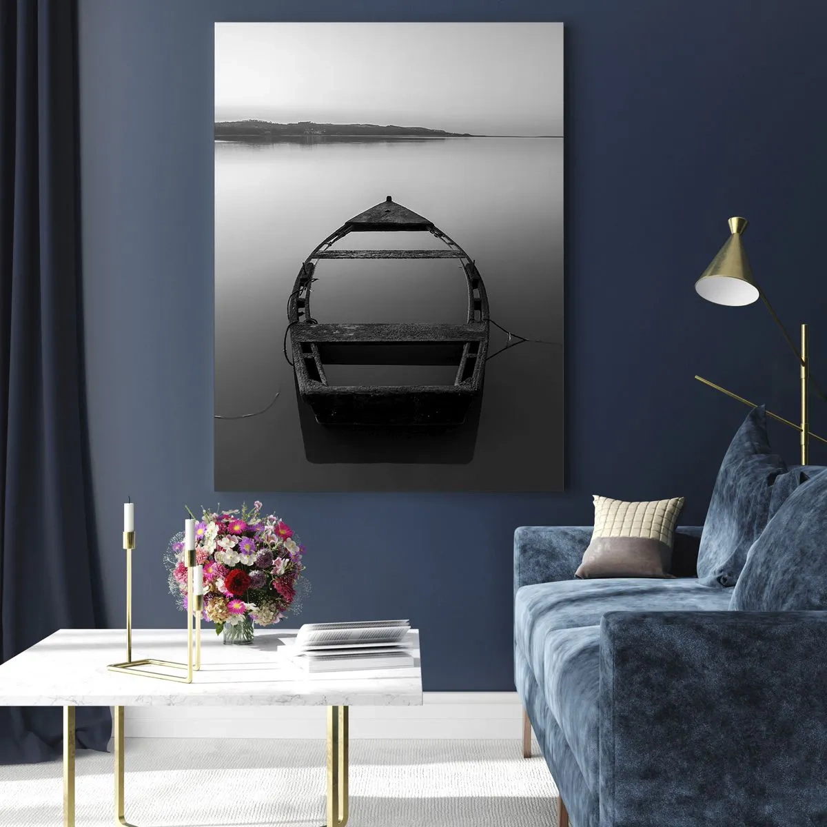 Billede på glas - Længsel og melankoli - 50x70 cm
