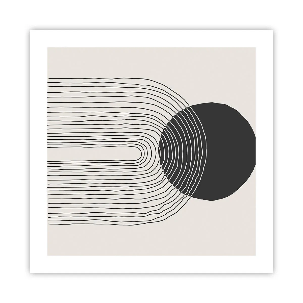 Plakat - Rystende og selvsikker - 50x50 cm