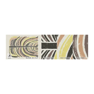 Fototapet Prøve Standard Eco - Levende abstraktion - Boho, Minimalisme, Pastel - 100x30 cm