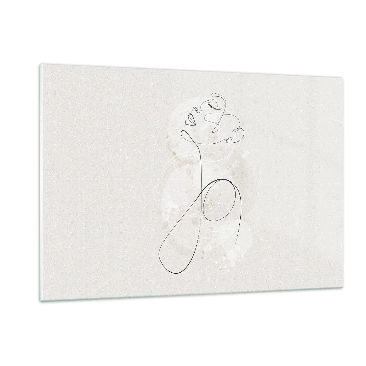 Billede på glas - Spiralen af skønhed - 120x80 cm