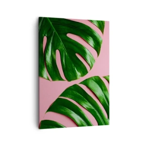 Lærredstryk - Billede på lærred - Grønt rendez-vous - 50x70 cm