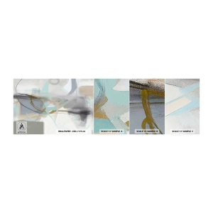 Prøve Fototapet Selvklæbende Deluxe Sticker - Tågeagtig abstraktion - Abstraktion, Stykke, Lyse - 100x30 cm