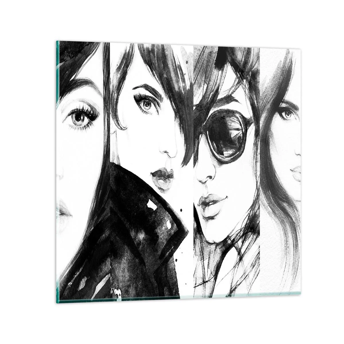 Billede på glas - Skønhed mangedoblet - 50x50 cm