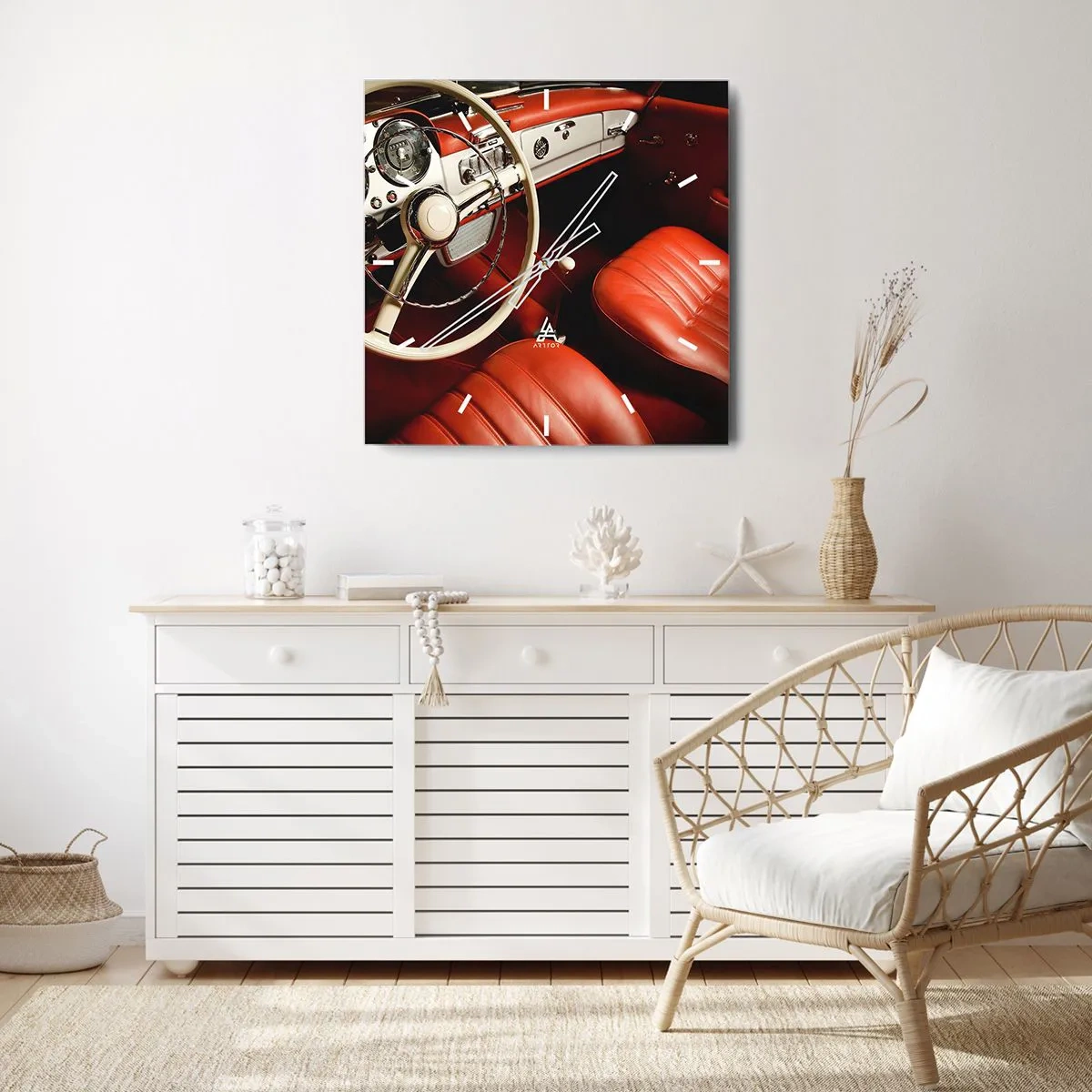 Vægur, Uret - Luksus i vintage stil - 30x30 cm