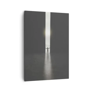 Lærredstryk - Billede på lærred - Et skridt mod en lys fremtid - 50x70 cm