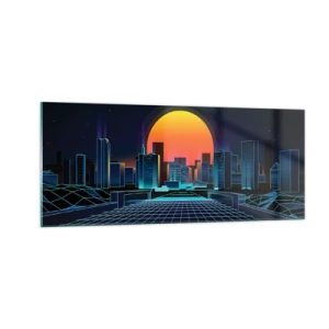 Billede på glas - Vil du stadig gerne komme til den ægte vare? - 100x40 cm