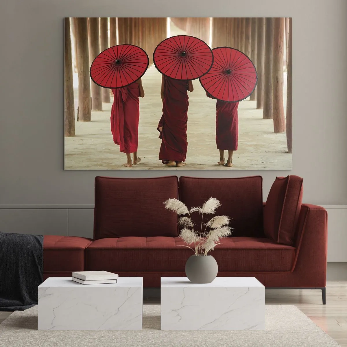 Billede på glas - På vej til det rene land - 120x80 cm