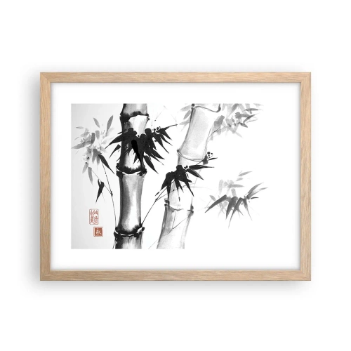 Plakat i ramme af lyst egetræ - Nærbillede af Orienten - 40x30 cm