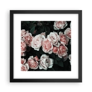 Plakat i sort ramme - Lyserød ansamble - 30x30 cm