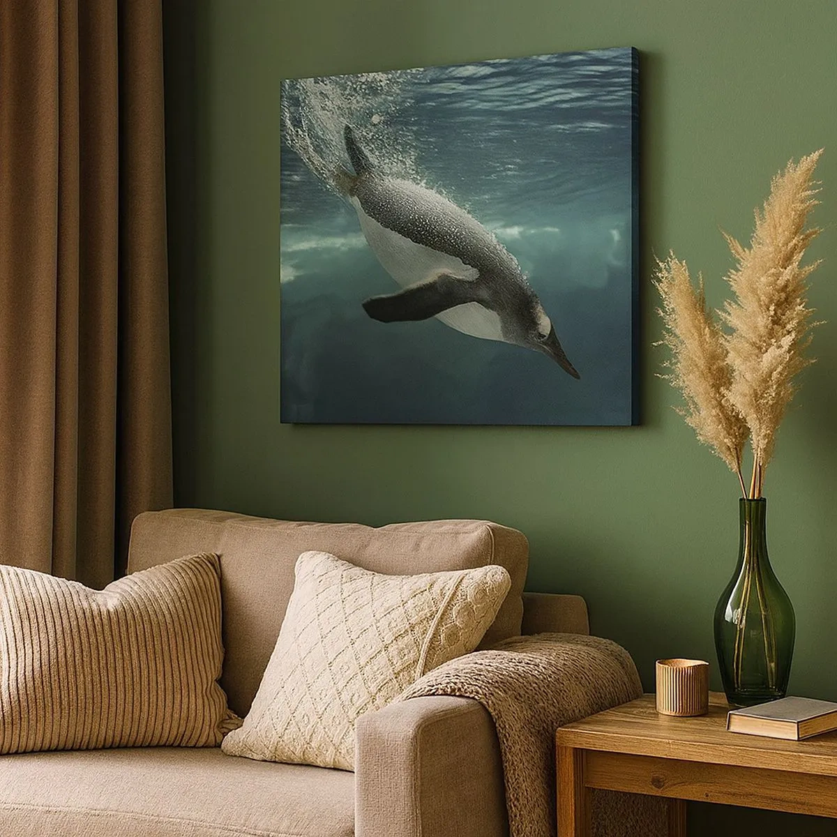 Lærredstryk - Billede på lærred - Uden ende - 30x30 cm