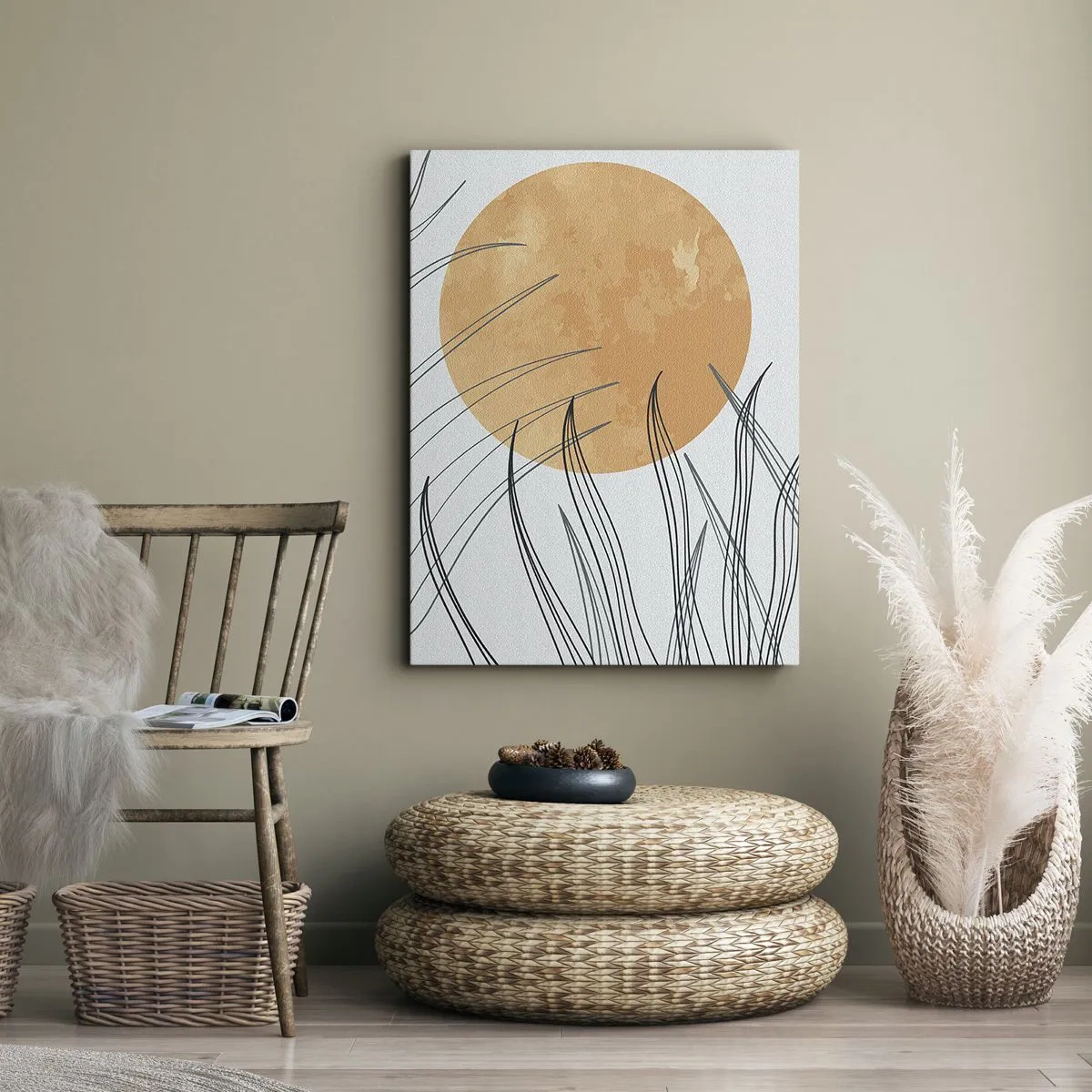 Lærredstryk - Billede på lærred - Altid mod solen - 50x70 cm