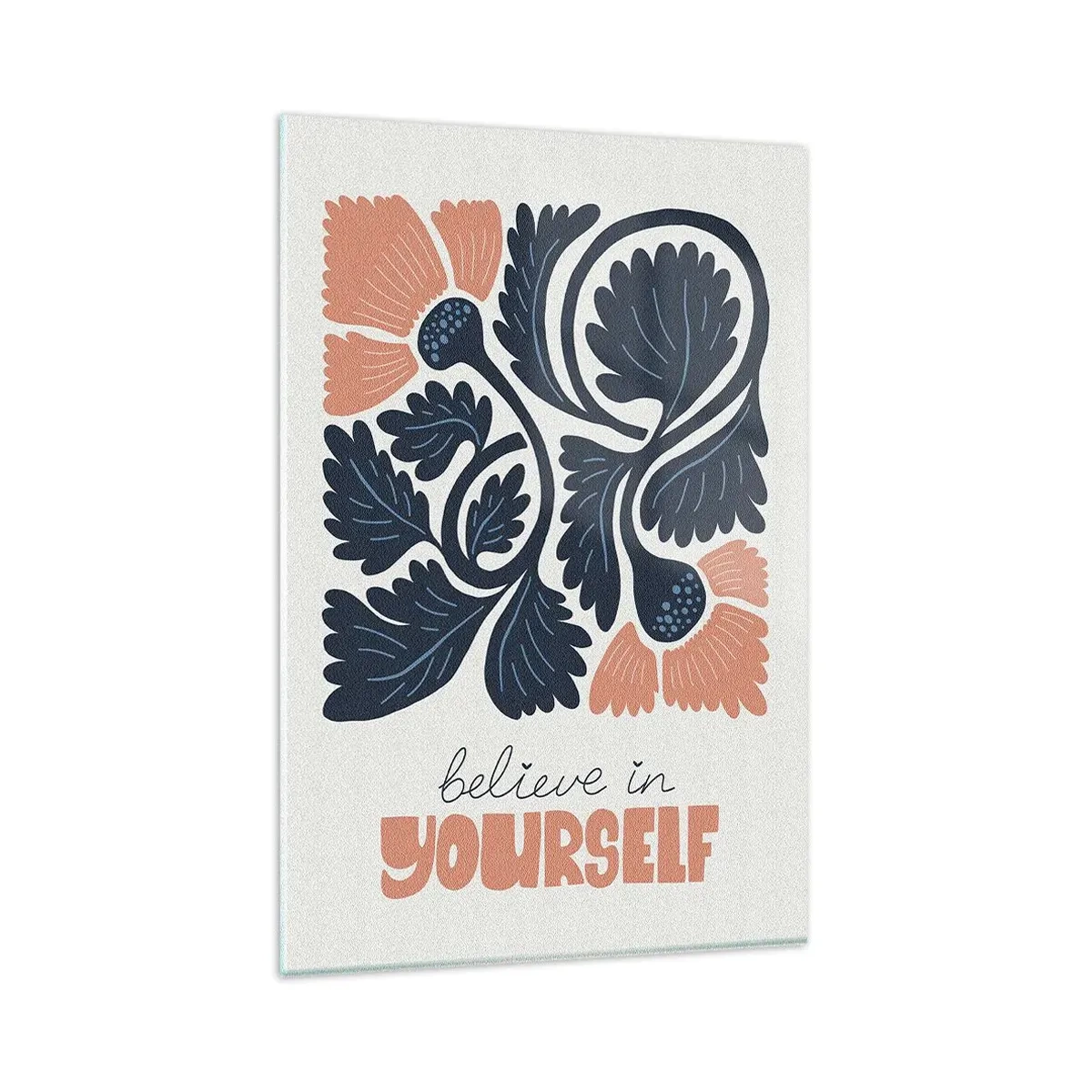 Billede på glas - Og du blomstrer - 80x120 cm