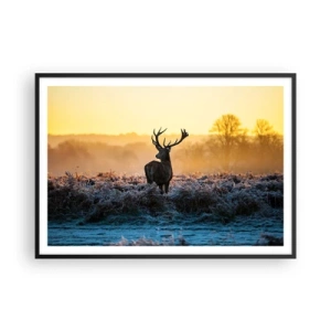 Plakat i sort ramme - Kronet på sine godser - 100x70 cm