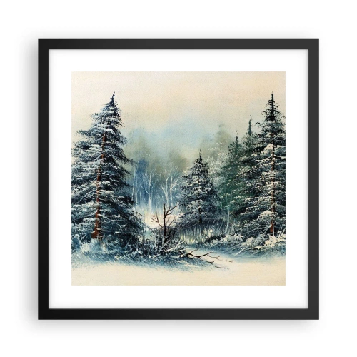 Plakat i sort ramme - Klar til jul - 40x40 cm