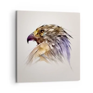 Lærredstryk - Billede på lærred - Portræt af en kriger - 50x50 cm