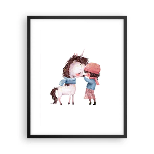 Plakat i sort ramme - En vinterhistorie - 40x50 cm