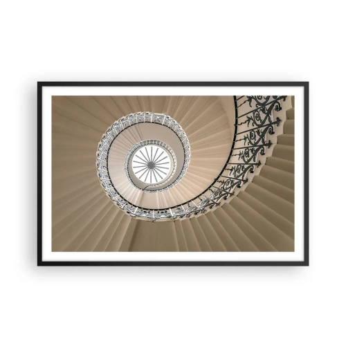 Plakat i sort ramme - I midten af en skal - 91x61 cm