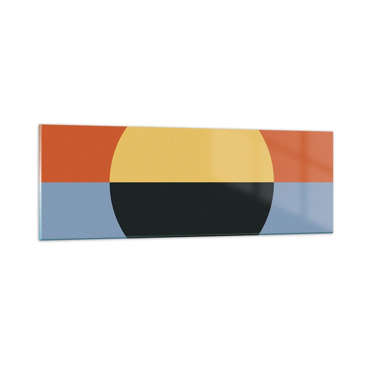 Billede på glas - En sammensætning af varme og kølighed - 90x30 cm