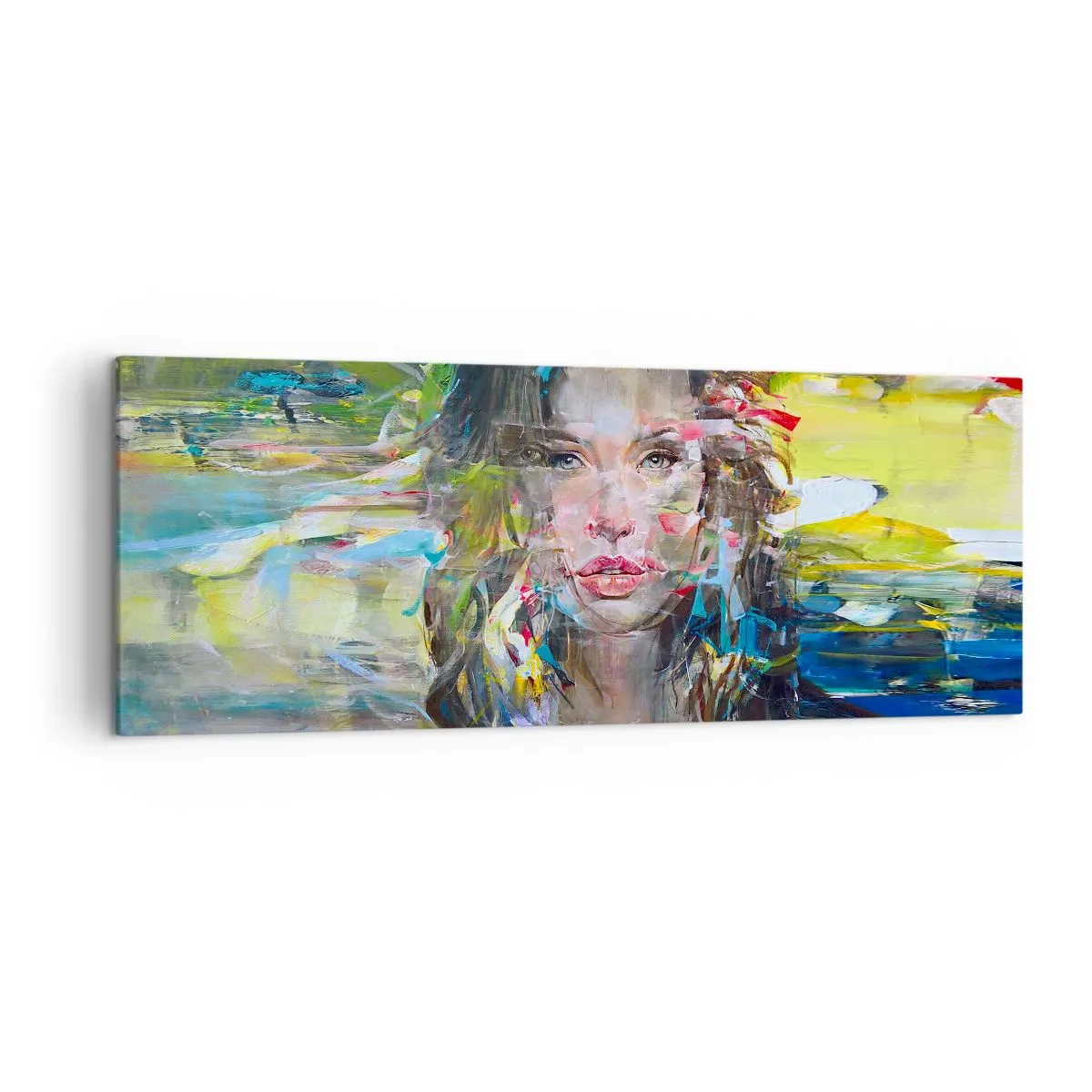 Lærredstryk - Billede på lærred - Bag lufttæppet - 140x50 cm