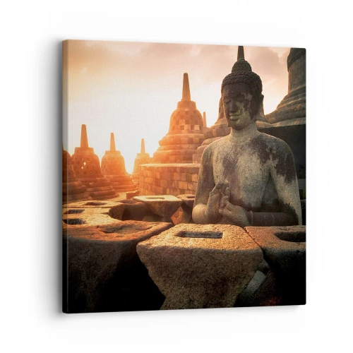 Lærredstryk - Billede på lærred - Vejr med stor visdom - 30x30 cm