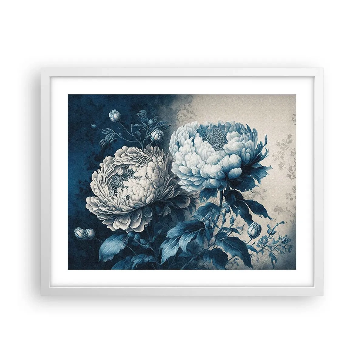 Plakat i hvid ramme - Et godt matchet par - 50x40 cm