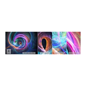 Fototapet Prøve Standard Eco - Hvor vil du tage mig hen? - Abstraktion, Stykke, Vortex - 100x30 cm