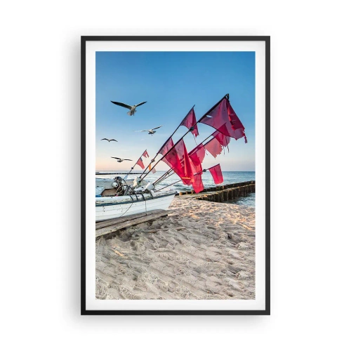 Plakat i sort ramme - Et velfortjent hvil - 61x91 cm
