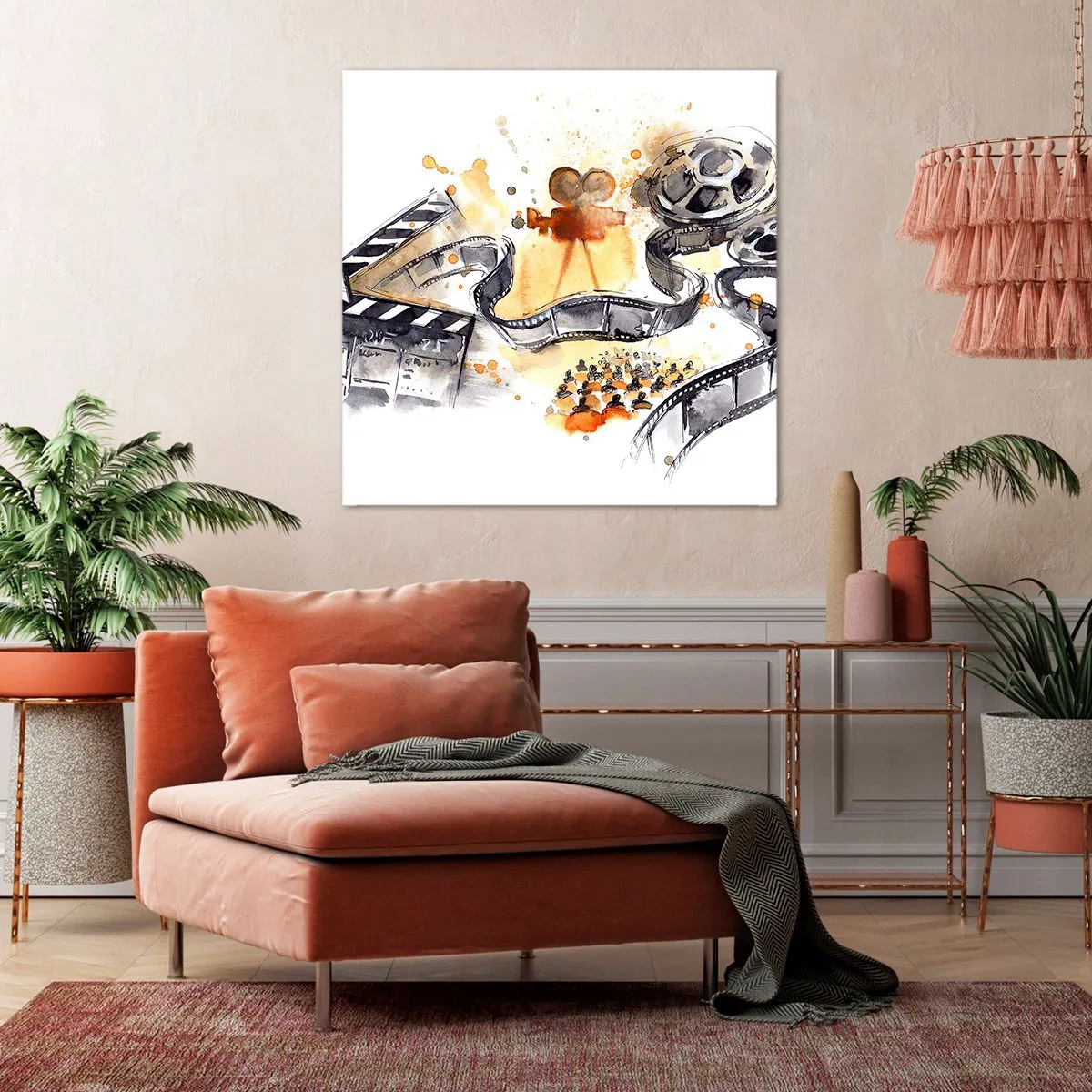 Lærredstryk - Billede på lærred - I drømmeland - 70x70 cm