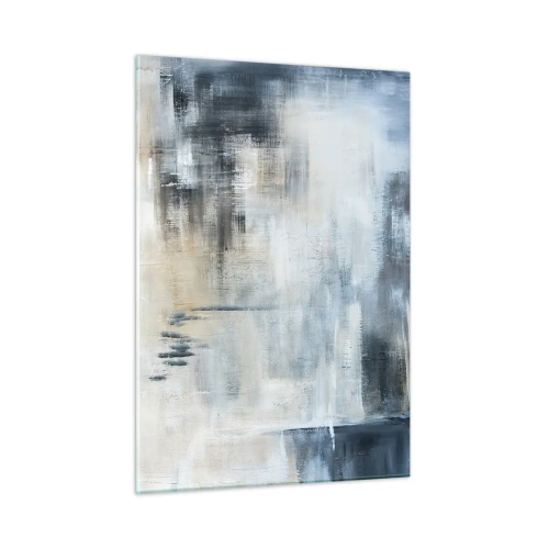 Billede på glas - Bag et slør af blåt - 50x70 cm