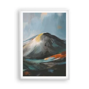 Plakat i hvid ramme - Rå og smuk - 70x100 cm