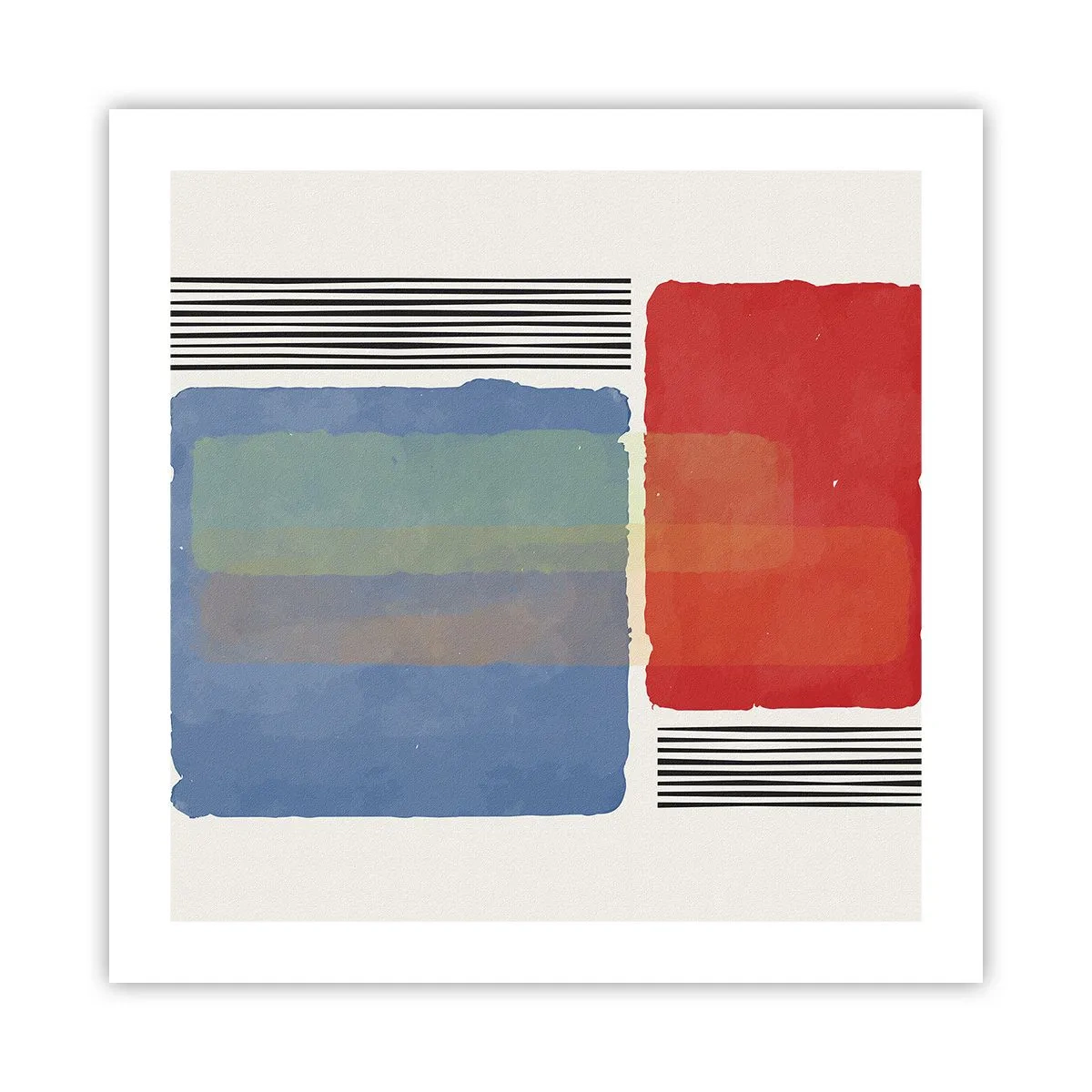 Plakat - Geometriens ånd og bogstav - 50x50 cm