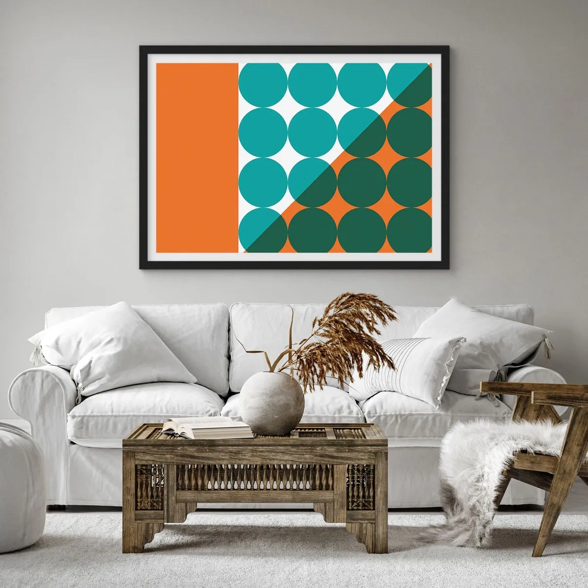 Plakat i sort ramme - Op og over - 40x30 cm
