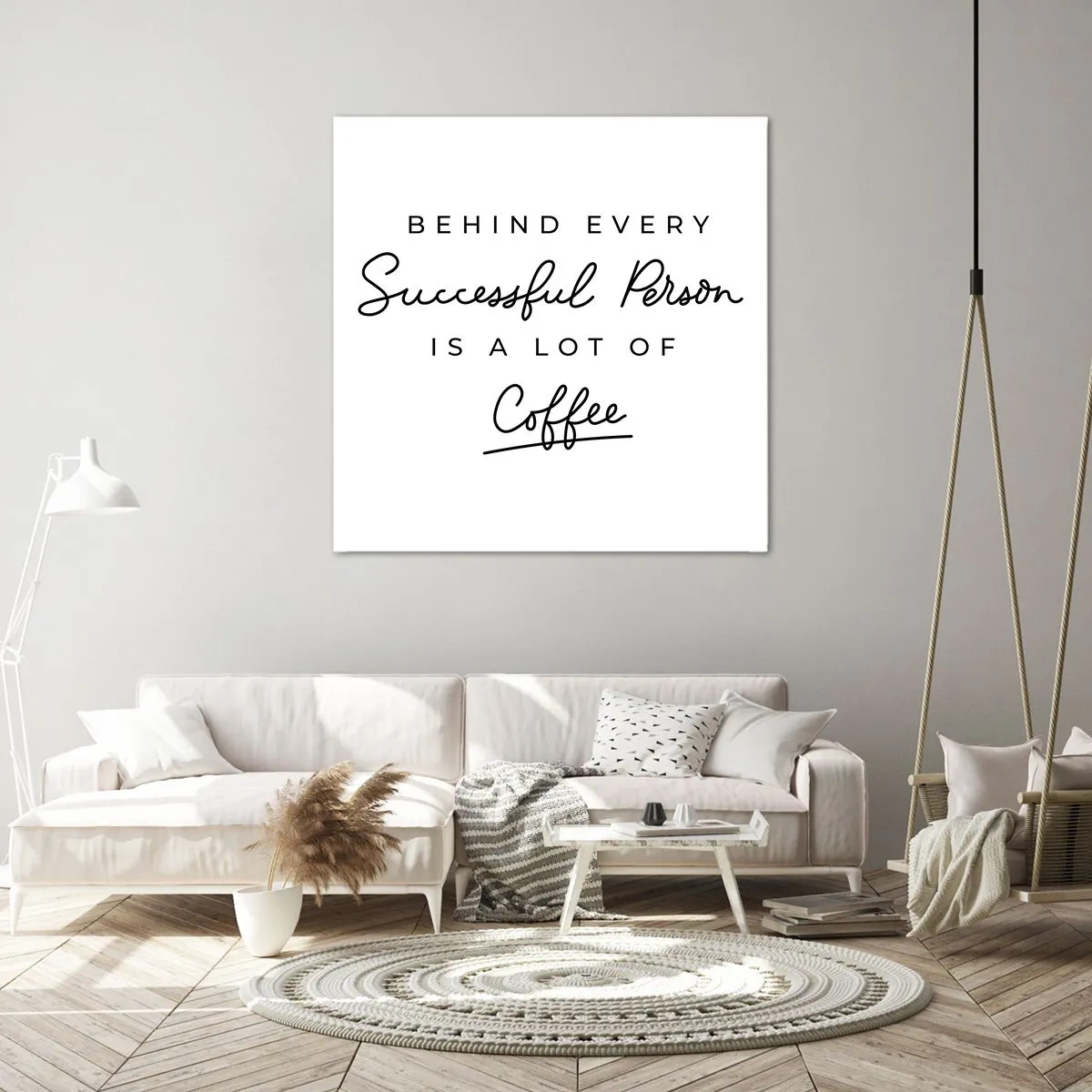 Lærredstryk - Billede på lærred - Hemmeligheden bag succes - 40x40 cm