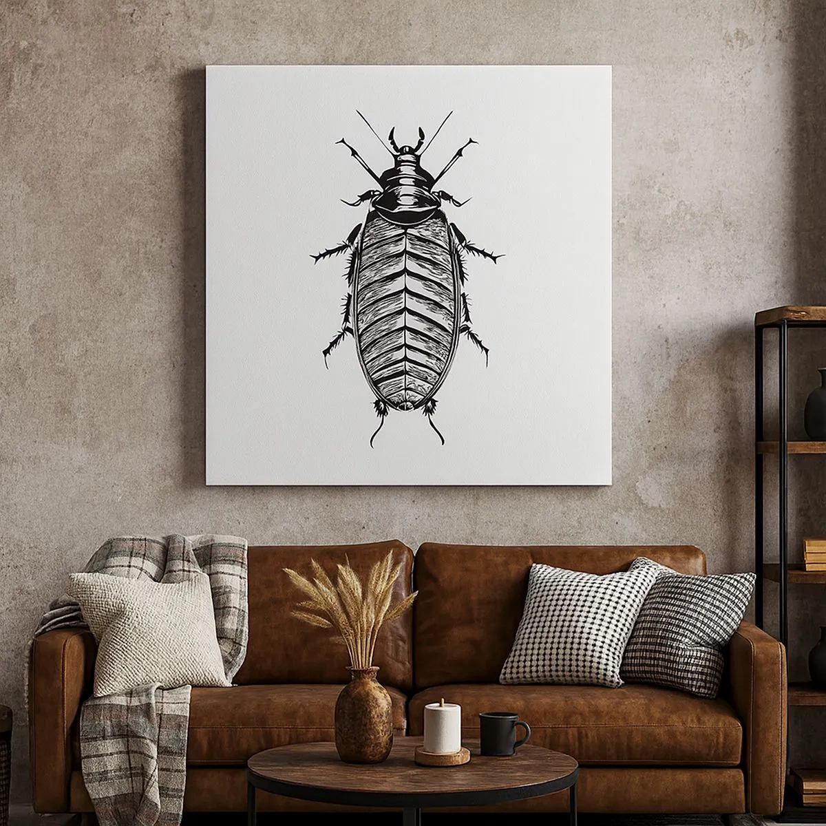 Lærredstryk - Billede på lærred - Sikke et eksemplar! - 30x30 cm