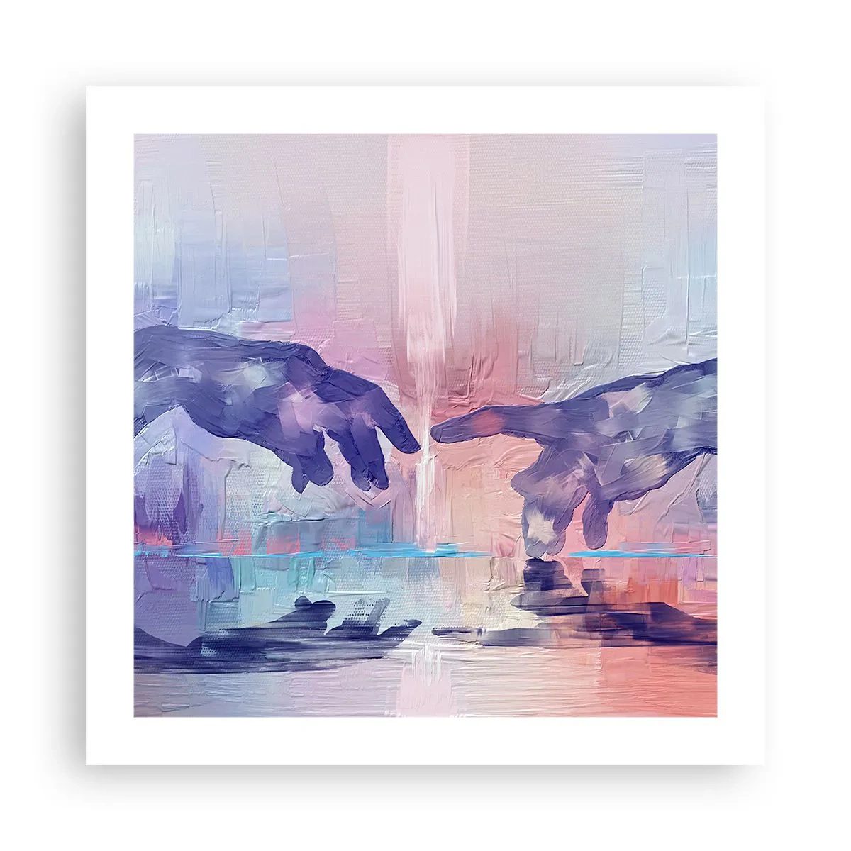 Plakat - Den guddommelige gnist af liv - 50x50 cm