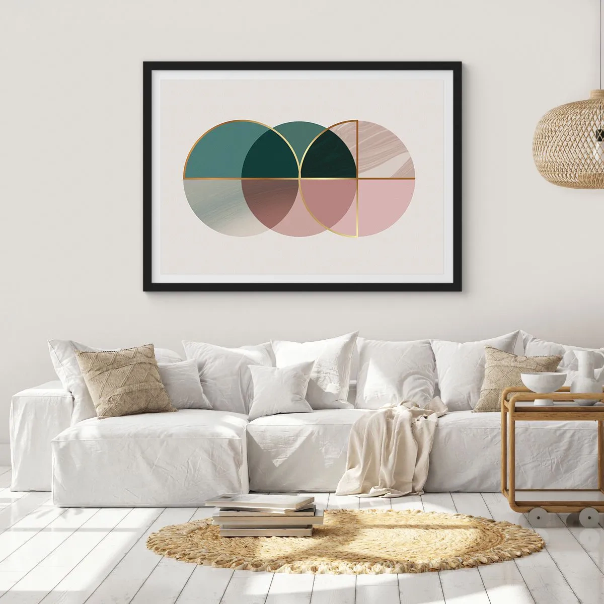 Plakat i sort ramme - Hjul for hjul… - 70x50 cm