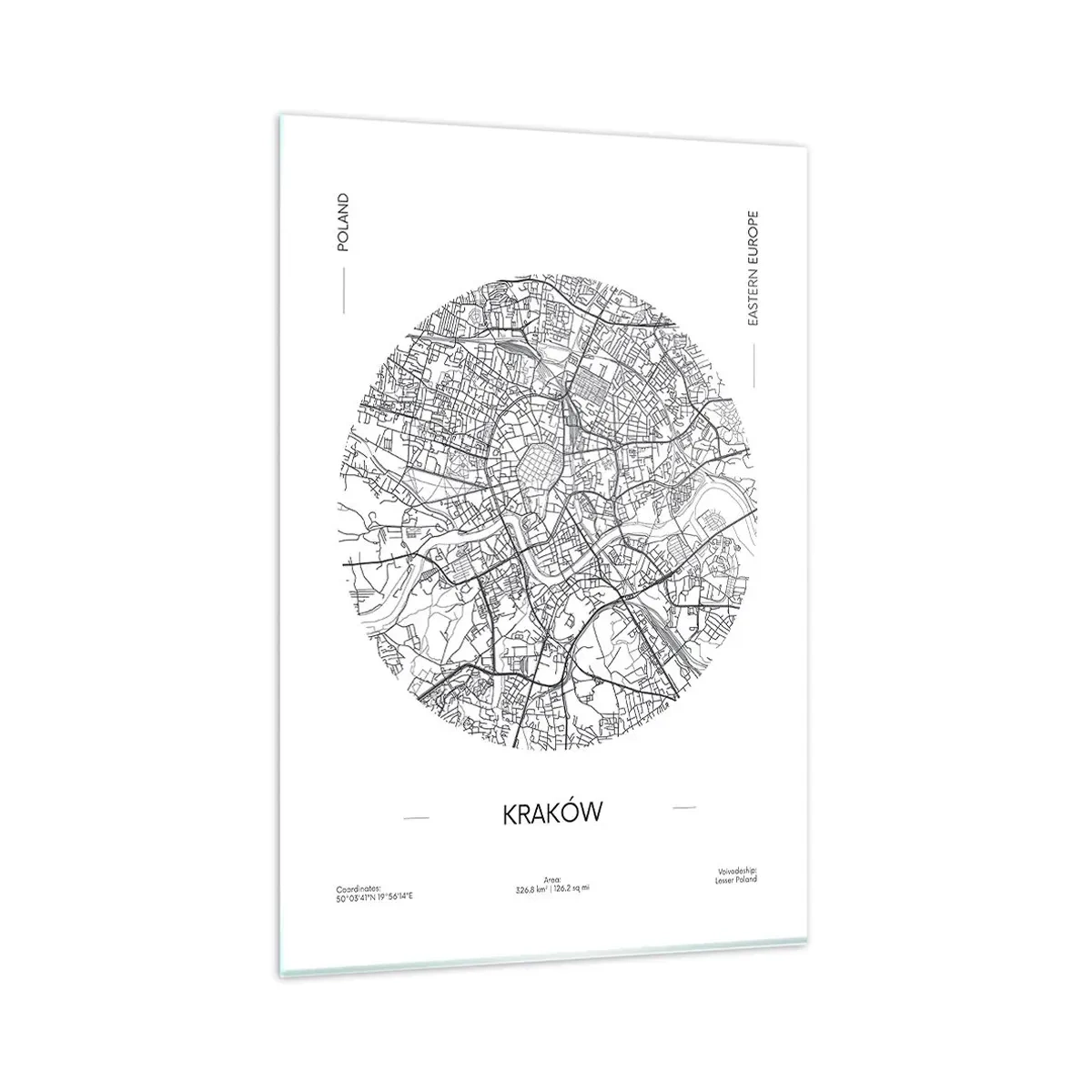 Billede på glas - Krakows anatomi - 80x120 cm