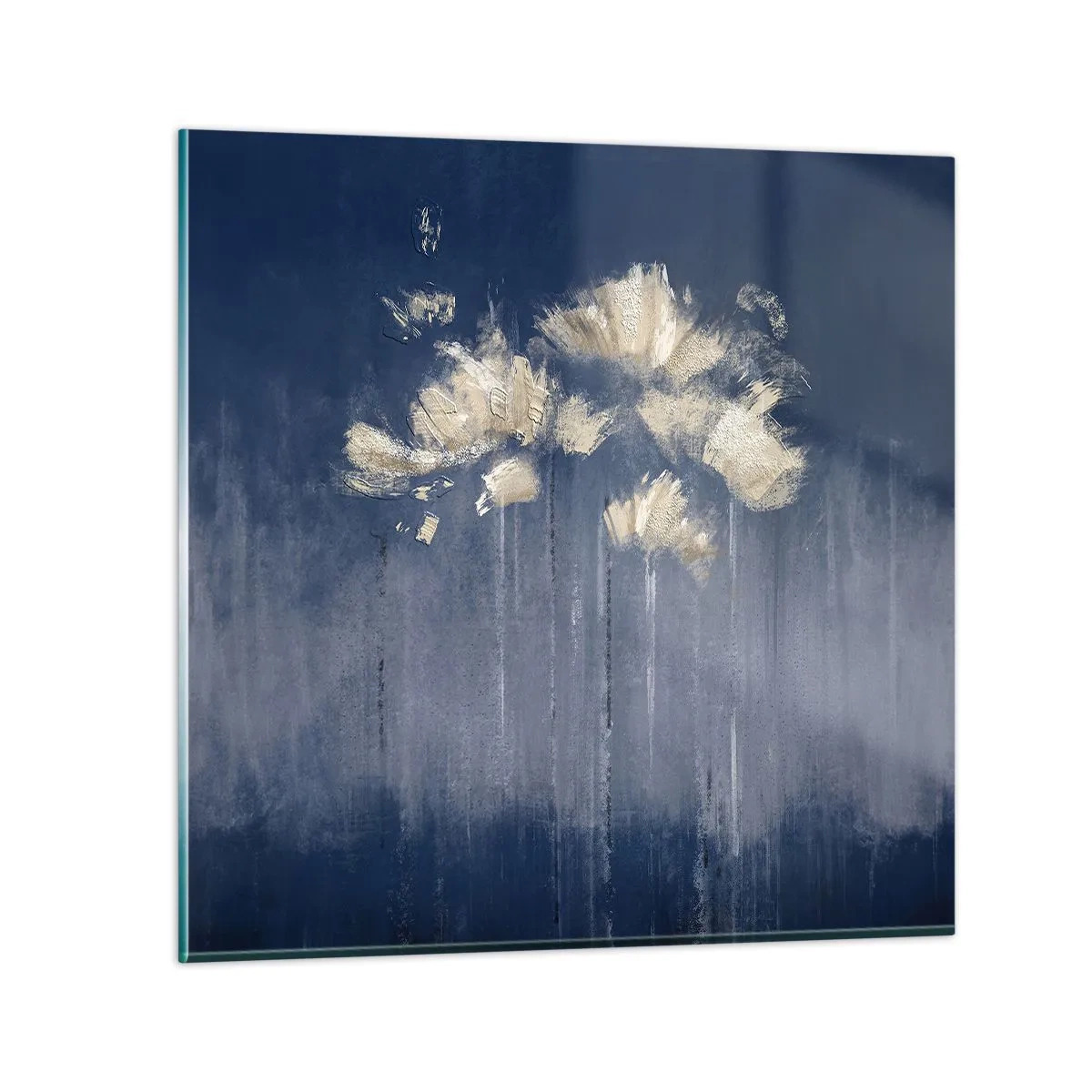 Billede på glas - Som kronblade i vinden - 40x40 cm