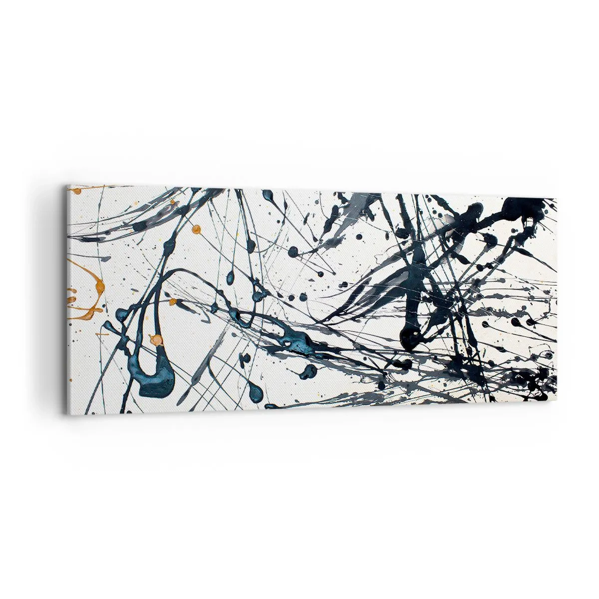 Lærredstryk - Billede på lærred - Ekspressionistisk abstraktion - 100x40 cm